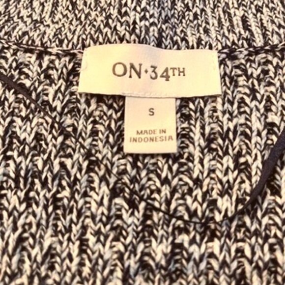 Macy*s "On 34th" V-Neck Patch-Pocket Blue Cardigan-MED-NWT - Picture 5 of 10